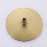 Luxury Round High Pressure Rain Shower Head Adjustable Swivel Ball Durable ABS Wall and Ceiling-Mounted