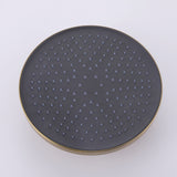 Luxury Round High Pressure Rain Shower Head Adjustable Swivel Ball Durable ABS Wall and Ceiling-Mounted