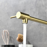 Wall-Mounted Pot Filler Faucet with Dual Swing Arm for Stove Filling