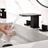 Use Waterfall Bathroom Sink Faucess to install water