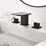 waterfall bathroom sink faucet using