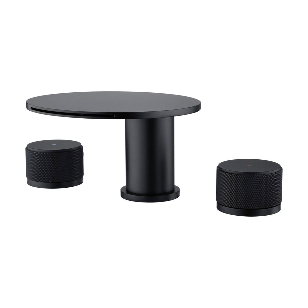 Waterfall 3-Hole Deck-Mounted Bathroom Sink Faucet for Contemporary Design