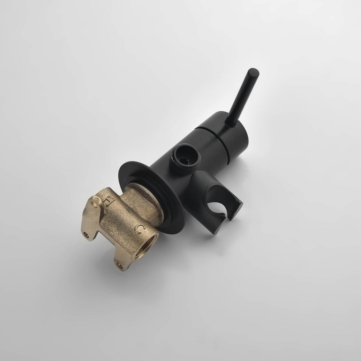Handheld Brass Bidet Sprayer for Toilet Matte Black Bathroom Hygiene Spray Set
