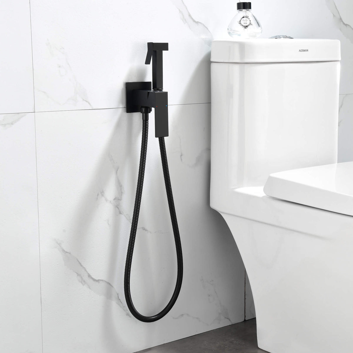 Handheld Brass Bidet Sprayer for Toilet Bathroom Spray Set with Adjustable Water Pressure and Hose