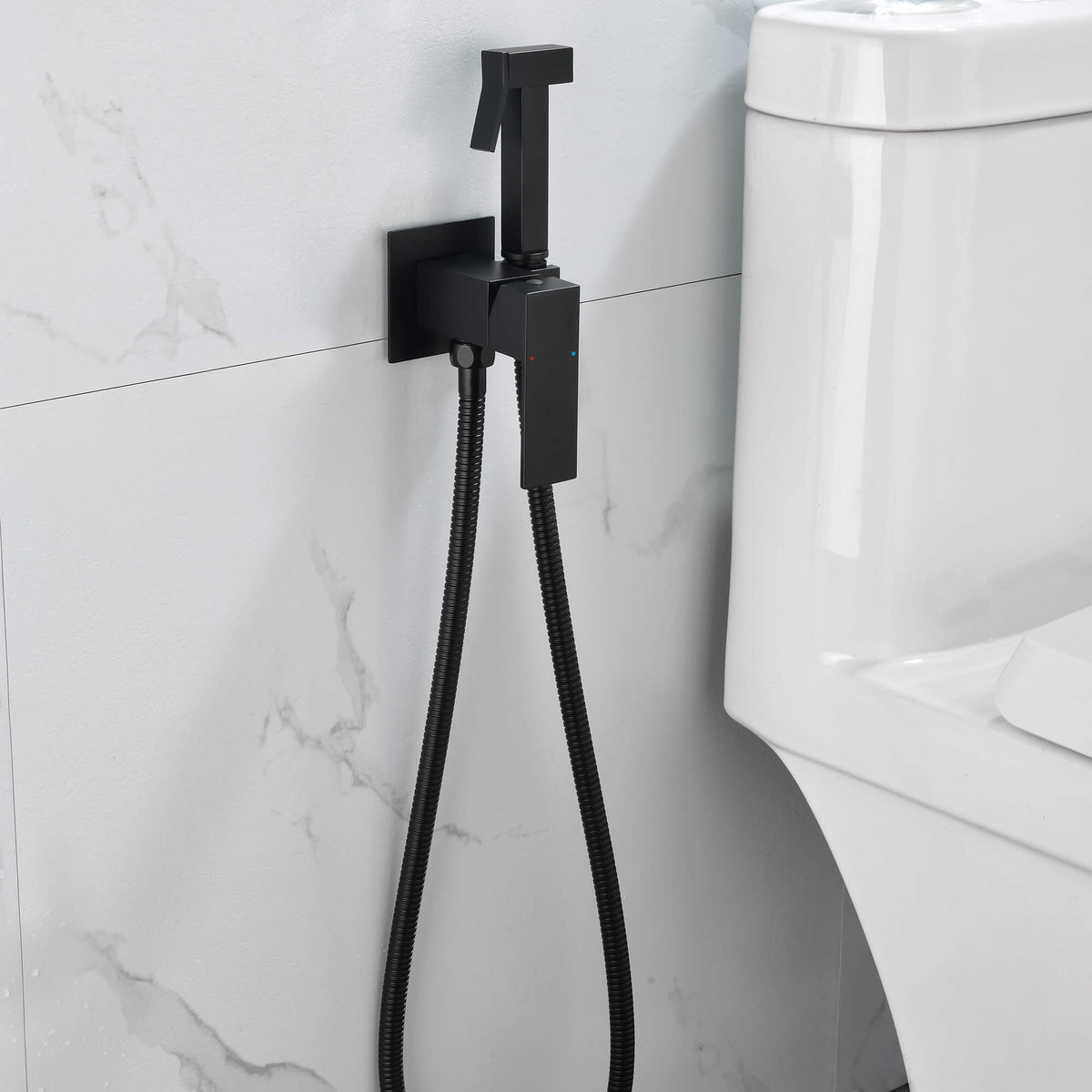 Handheld Brass Bidet Sprayer for Toilet Bathroom Spray Set with Adjustable Water Pressure and Hose