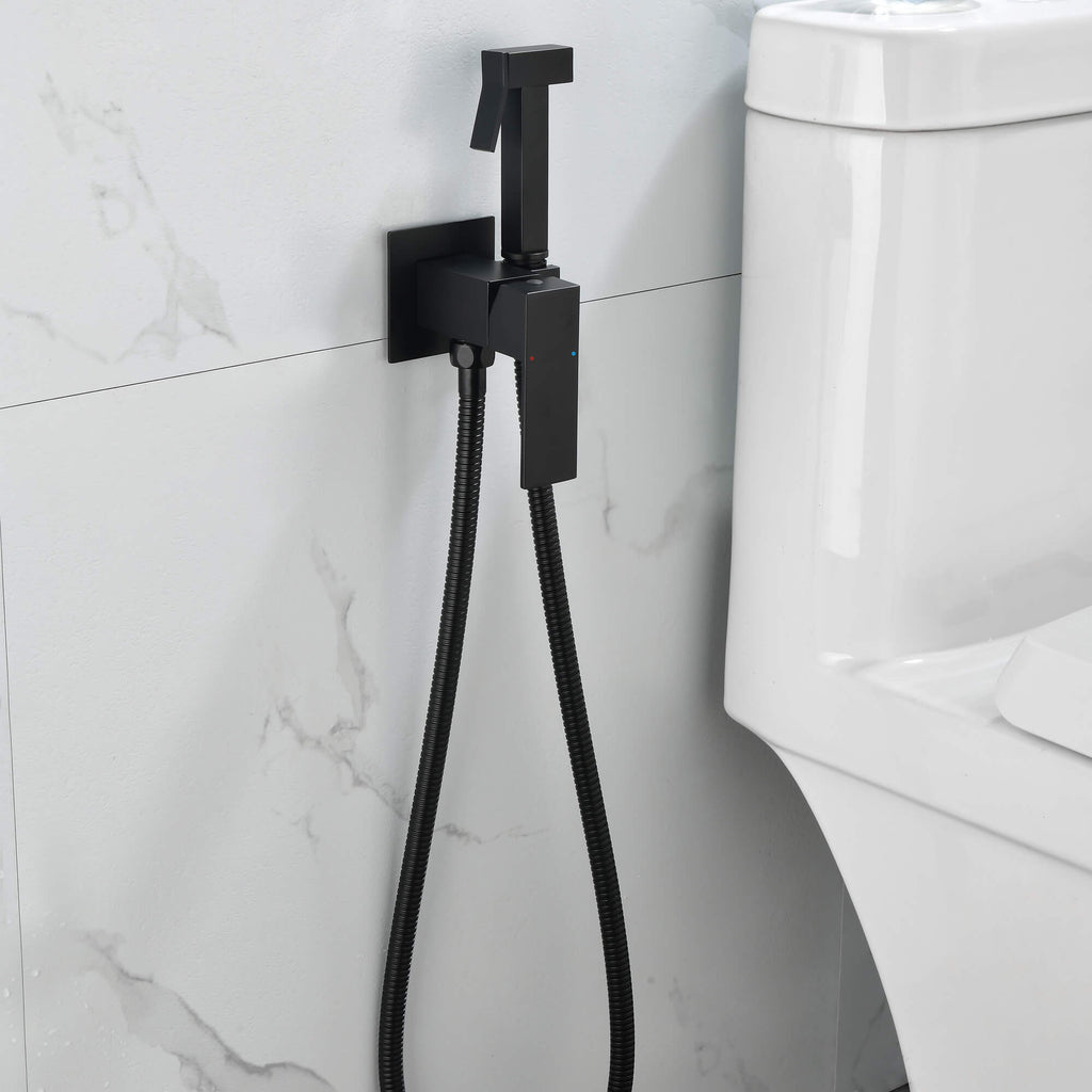 Bidet sproeier, handheld bidet kraan voor toilet, doek luier spray met 59 inch doucheslang, spuitpistool set met hoekklep (kleur: spuitpistool set met hoekventiel Bidet sproeier, handheld bidet kraan voor toilet, doek luier spray met 59 inch doucheslang, spuitpistool set met hoekklep (kleur: spuitpistool set met hoekventiel