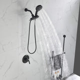 Dual Shower Head System with High-Pressure 7-Function Rain Shower Head