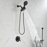Dual Shower Head System with High-Pressure 7-Function Rain Shower Head