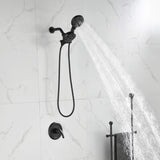 Dual Shower Head System with High-Pressure 7-Function Rain Shower Head