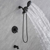 Dual 2 in 1 Shower Head Set with ABS Handheld Shower and Tub Spout JK0193