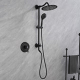 Wall Mount Shower System with 3 Spray Patterns Hand Shower and 10" Showerhead JK0194