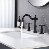 widespread bathroom faucet bubble water