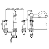 Widespread Bathroom Faucet Size