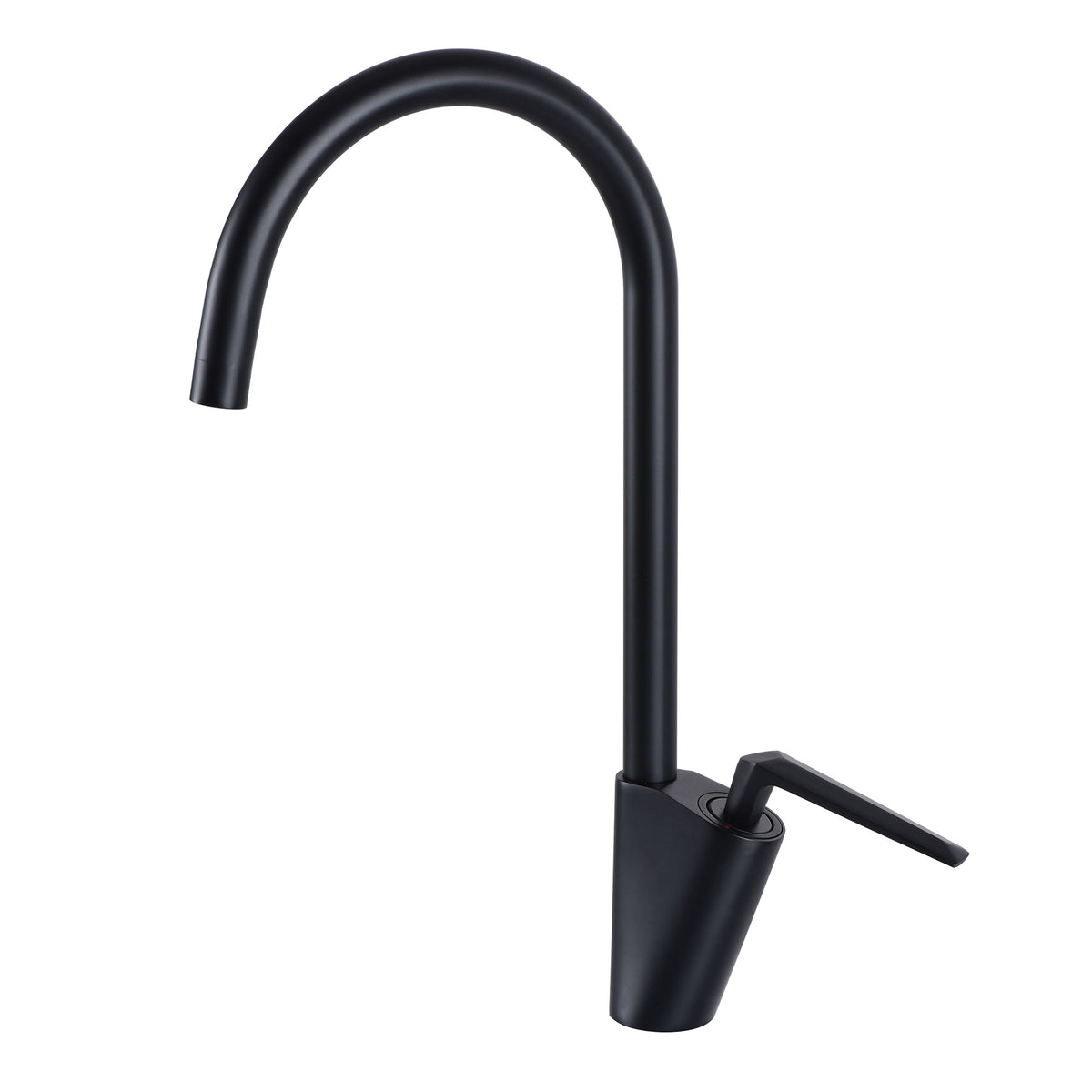 Single Handle Kitchen Faucet for 1-Hole Sink Solid Brass Build
