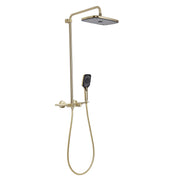 Wall-Mounted 4-Spray Shower Faucet Set Anti Scald Brass Thermostatic Shower System