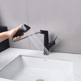 Bathroom Sink Faucet with Pull Out Spray Liftable Dual Mode Basin Mixer Faucet JK0219