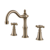 Classic 3-Hole Deck-Mounted Bathroom Sink Faucet with 2 Handles