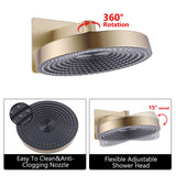 3-Function Handheld Shower System with Rainfall Head