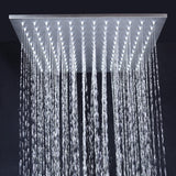 Three Functions Luxury Wall Mounted Bathroom Thermostatic Shower System Brushed Nickel JK0272