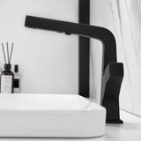 Pull-Out Bathroom Faucet with Dual-Mode Spray and Single Handle