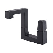 Single Handle Bathroom Basin Faucet with Open Square Frame