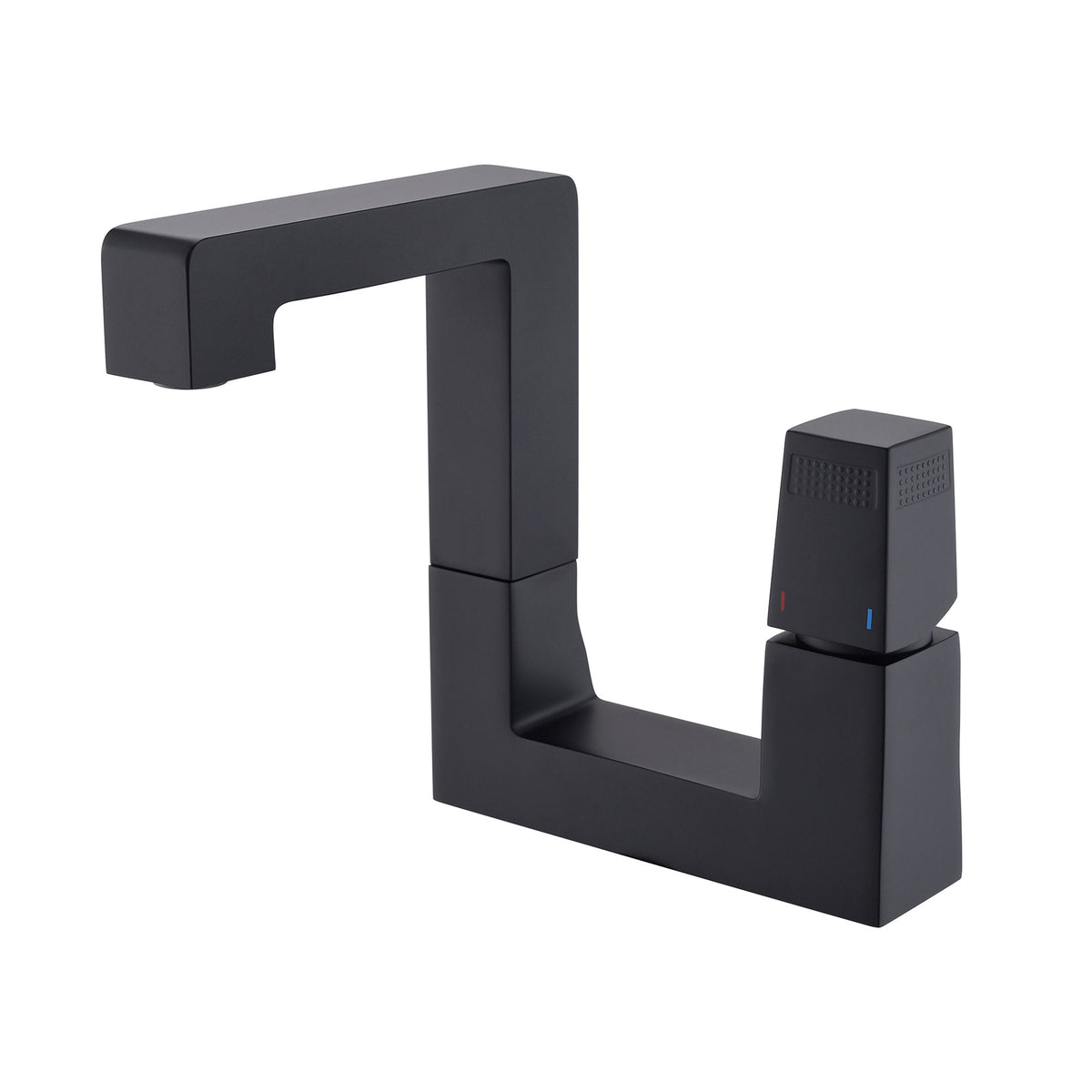 Single Handle Bathroom Basin Faucet with Open Square Frame