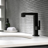 Brass Bathroom Sink Faucet with Single-Handle Rotatable Basin Tap
