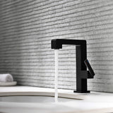 Brass Bathroom Sink Faucet with Single-Handle Rotatable Basin Tap