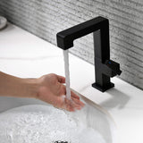 Brass Bathroom Sink Faucet with Single-Handle Rotatable Basin Tap