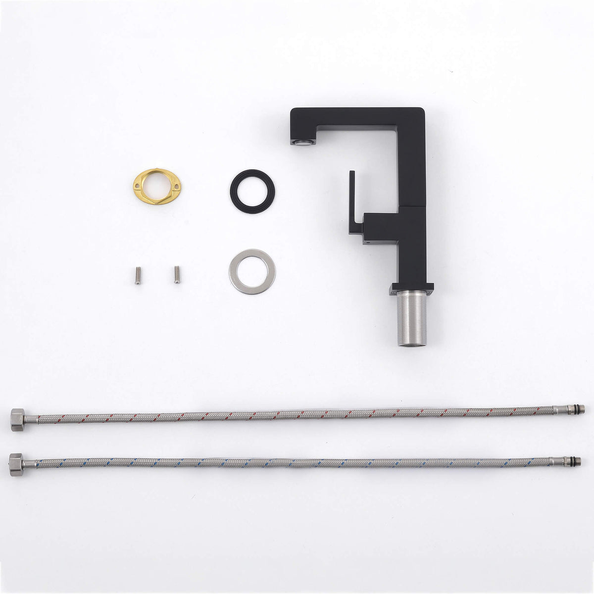 Brass Bathroom Sink Faucet with Single-Handle Rotatable Basin Tap