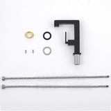 Brass Bathroom Sink Faucet with Single-Handle Rotatable Basin Tap