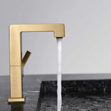 Brass Bathroom Sink Faucet with Single-Handle Rotatable Basin Tap