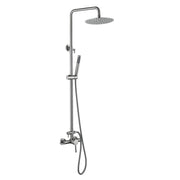 Wall-Mounted Outdoor Shower with 10-Inch Thin Rain Shower Head and Handheld Spray
