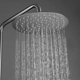 Outdoor Shower Fixture with SUS 304 Stainless Steel 10 Inch Rainfall Shower Head and Adjustable Slide Bar JK0145