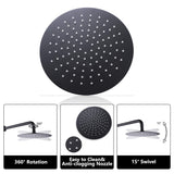 Wall-Mounted Rain Shower and Tub Spout Combo Set