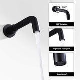 Wall-Mounted Rain Shower and Tub Spout Combo Set