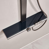 Piano Key Thermostatic Shower Set Gun Gray Digital Display Shower System with 3 Mode Hand Shower JK0301