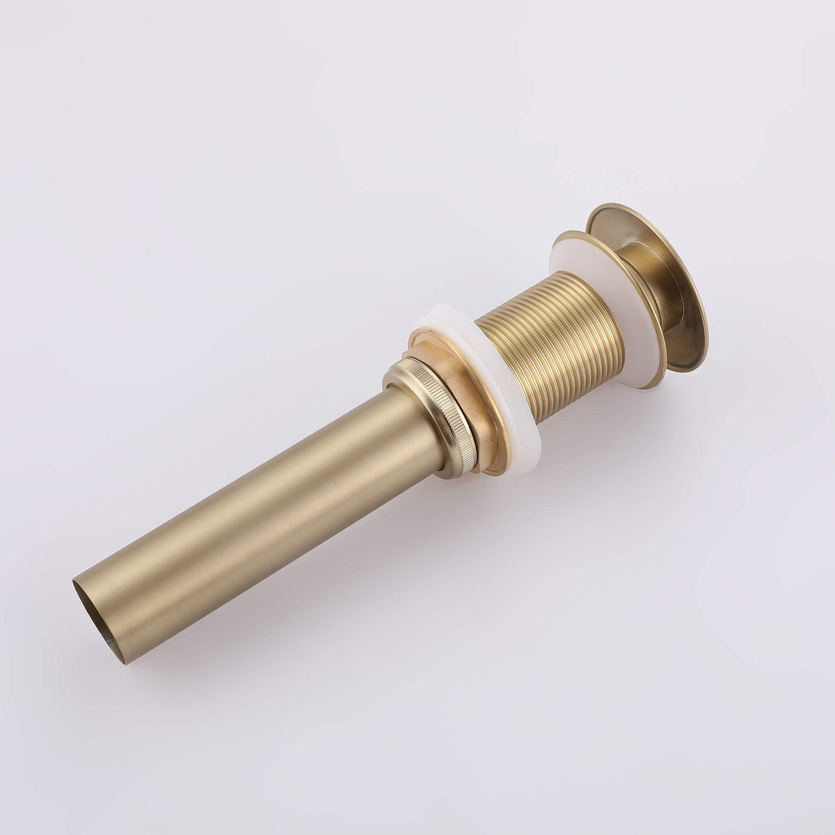 Wall-Mounted Bathroom Faucet with Drain Assembly Solid Brass Sink Mixer Set