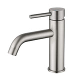Minimalist Brass Bathroom Faucet Modern Single-Handle Tap