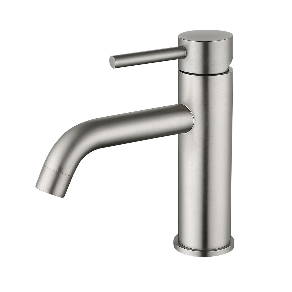 Bathroom Sink Faucet Single Handle Basin Mixer Tap Brushed Nickel JK0309