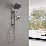 Rain Shower Faucet Set with 5-Setting Handheld