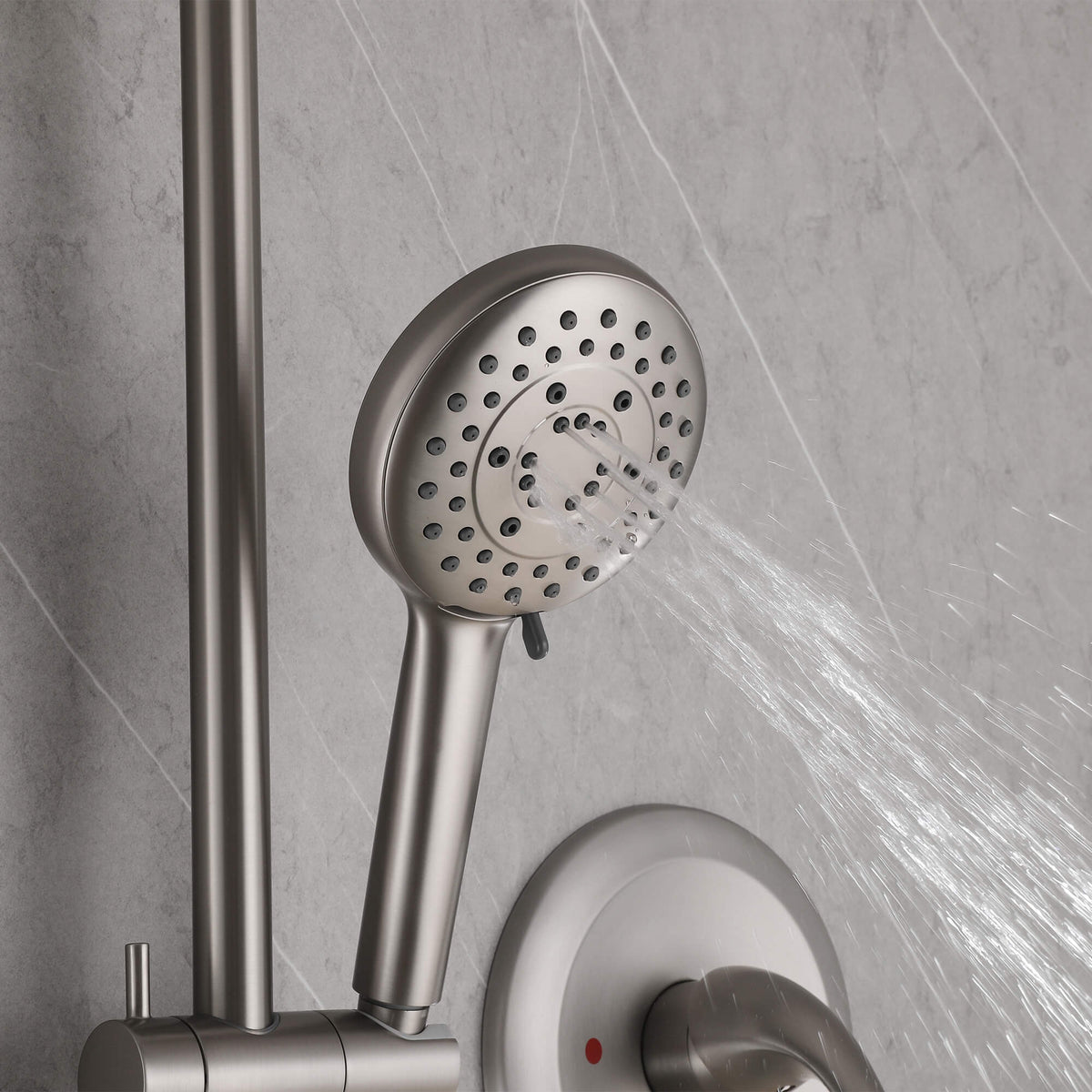 Rain Shower Faucet Set with 5-Setting Handheld