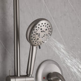 Rain Shower Faucet Set with 5-Setting Handheld