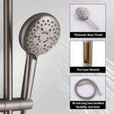 Shower Set with 10” Rainfall Head and 5-Setting Handheld Shower Head Combo