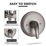 Shower Set with 10” Rainfall Head and 5-Setting Handheld Shower Head Combo