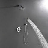 Bathroom Shower Faucet Set with 5-Function Rain Shower Head