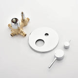 Shower System with 5-Setting Shower Head and 3-Setting Handheld Spray
