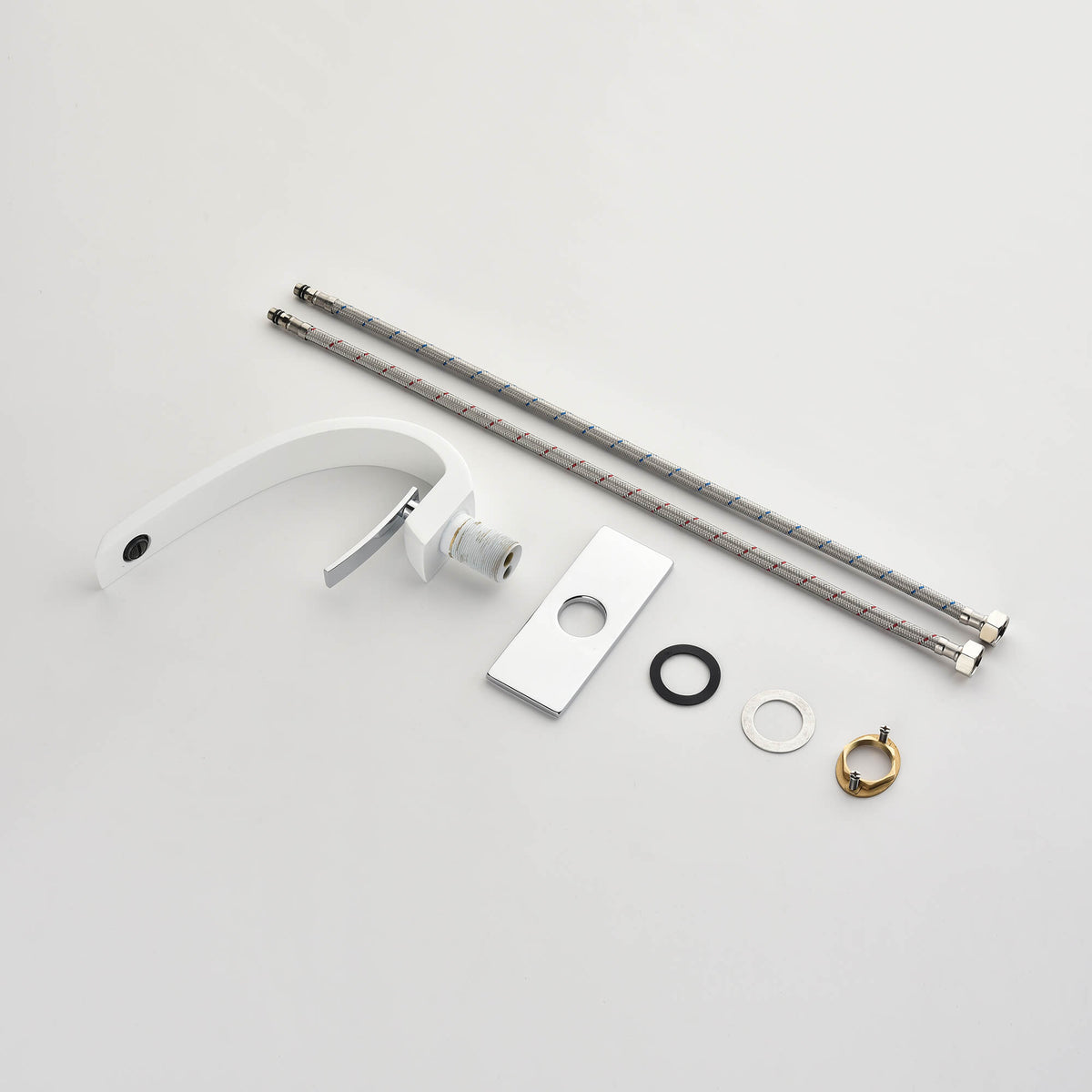 Arc Spout Single Lever Faucet for Deck-Mount Install
