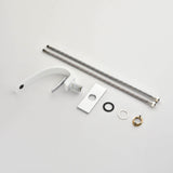 C-Shaped Sculptural Faucet with Open Lever Handle