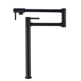 Countertop Pot Filler Faucet Solid Brass Folding Faucet with Dual Handles